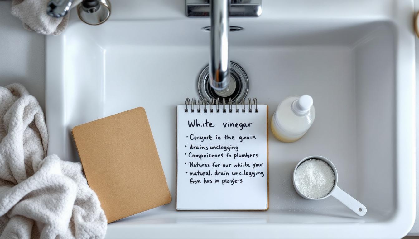 Debouchage canalisation vinaigre blanc : astuces et solutions naturelles