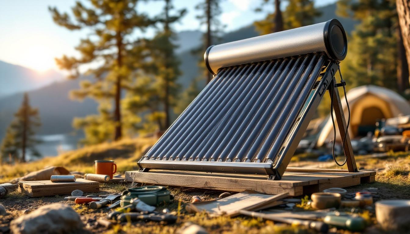 Chauffage solaire d'appoint camping : économisez tout en étant écolo