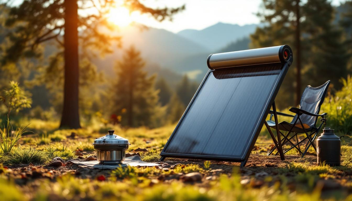 Chauffage solaire d'appoint camping : économisez tout en étant écolo